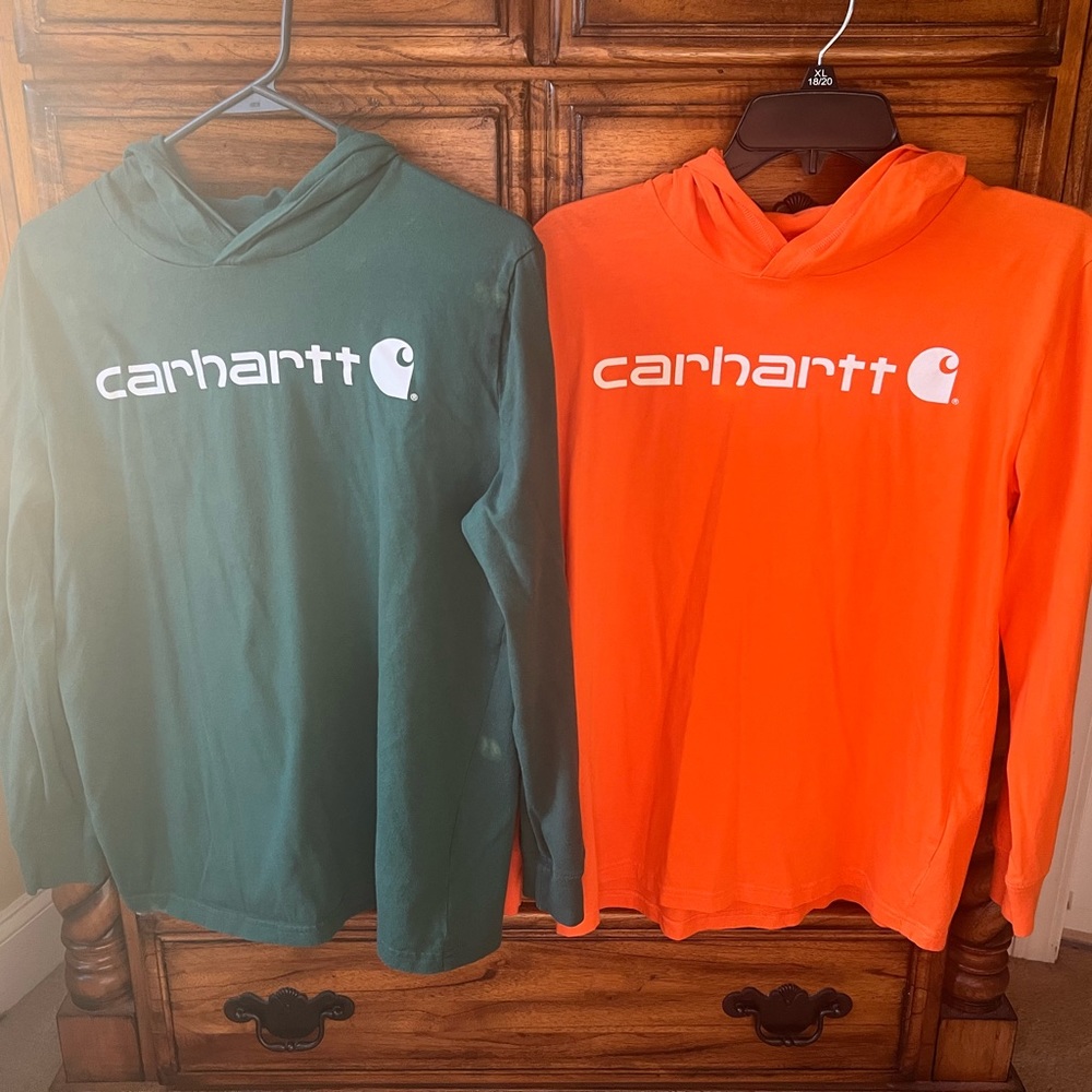 Carhartt shirts, youth Large lightweight shirts